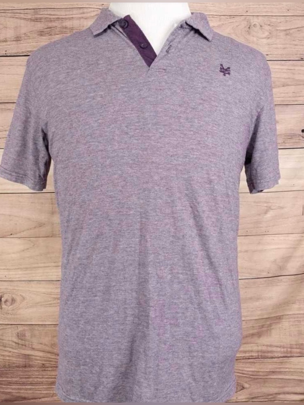 Zoo York Purple Gray Polo with Dark Trim
